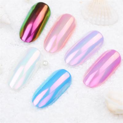 China New Style Nail Decorations Non-Toxic Acrylic Powders Fancy Shell Glitters Neon Pigment Mirror Color Powder For Nail DIY for sale