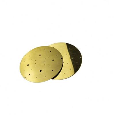 China Low Volume Production Brass Circular Plate Sheet Metal Processing Spare Parts Prototype for sale