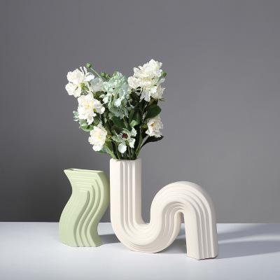 China 100% Luxury Wholesale Handmade Ceramic Vase Decoration Marble Vases Large For Home Decor for sale