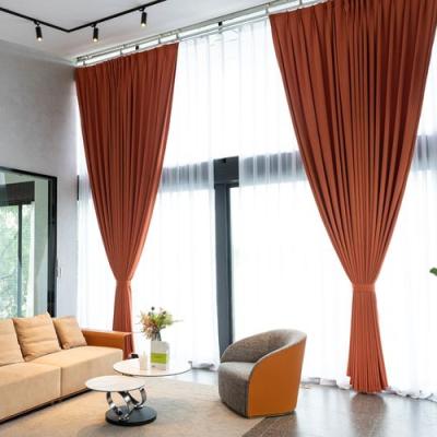 China Blackout blackout curtain factory supply 108 inch long double-sided blackout curtain facing curtain for sale