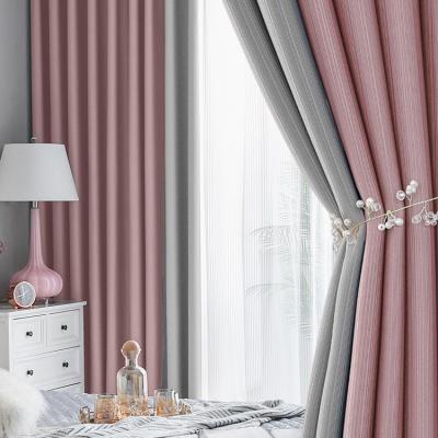 China Blackout Vandy Home Factory Supply Blackout Window Grommet Colorful Thick Fabric Curtain Designed For Living Room for sale