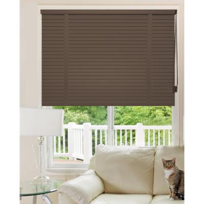 China For Smart Home/House/Hotel/School/Hospital/Office China Lithium Battery Premium Factory Motorized Faux Wood Venetian Blinds For Home Office Hotel for sale