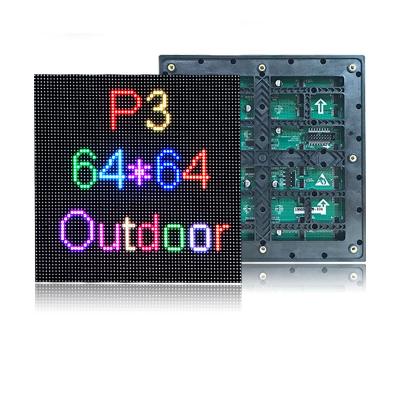 China Full color outdoor full color led display module 3mm LED panel p3 outdoor led display real color SMD P3 outdoor led display for sale