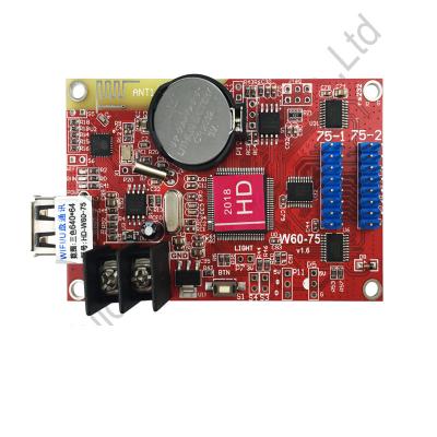 China HD-W60-75 Single Led Display Huidu Color Dual Color WIFI Control Card Use For P10 Single Color Led Module Display Screen for sale