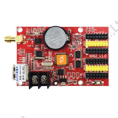 China Single Led Display Huidu Dual Color WIFI Control Card HD-W62 Use For P10 Single Color Led Module Display Screendandan for sale