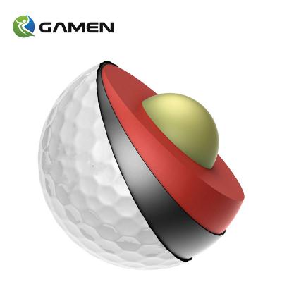 China Golf Play 4 Pieces Layer Urethane Golf Ball Bulk Empty Luxury GAMEN Tournament Driving Range PU PGA With Box Custom for sale