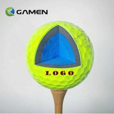 China Golf Play Gamen Soft Urethane Tournament White Bulk High PU Gamen Custom Logo High Motor 2 3 4 5pcs Full Range USGA Custom Practice Golf Ball for sale