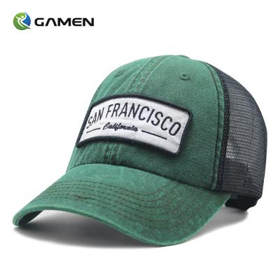 China GAMEN COMMON Dry Fit Hat Baseball Golf Covers Mesh Satin Wholesale Snap Back New Era Hats Customized Streetwear 2 Tone 6 Panel Hats for sale