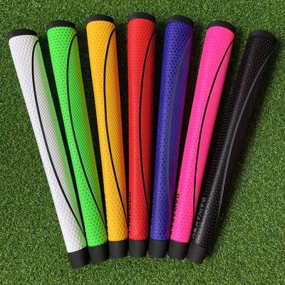 China Golf Sports Gamen Club Golf Grips Pure Handmade Leather Golf Grip PU Sticky Golf Club Grip for sale