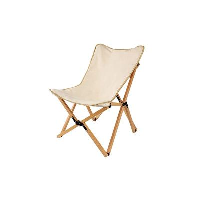 China AMOYCN Modern Outdoor Canvas Living Room BBQ Picnic Camping Fishing Beach Lounging Folding Chair Moon Modern Outdoor Canvas Solid Wood Items for sale