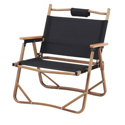 China AMOYCN New Modern Hot Factory Wooden Outdoor Portable Reclining Double Set Aluminum Folding Beach Foldable Camping Chair for sale