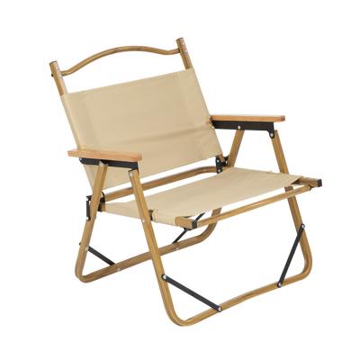 China AMOYCN Modern Cheap Manufacturers Portable Outdoor Wood With Canopy Grain Kermit Outdoor Camping Portable Folding Chair for sale