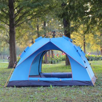 China Diamond Ground Nail High Quality UV Protection Hexagonal Quick-opening 2-3 Person Hot-selling Outdoor Tent AMOYCN for sale