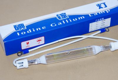 China 3kw gallium uv lamps 215mm 380v uv iodine gallium high pressure ultraviolet curing lamp for sale