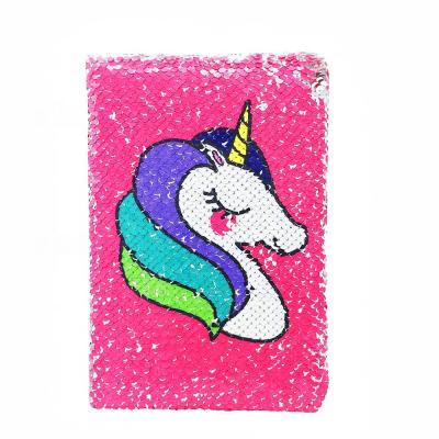 China Bling Trends 2022 Unicorn-Cute Diary A5 Bling Bling Hardcover Book New Arrivals Glitter Animal Diary For Girls Notebook Sequin for sale