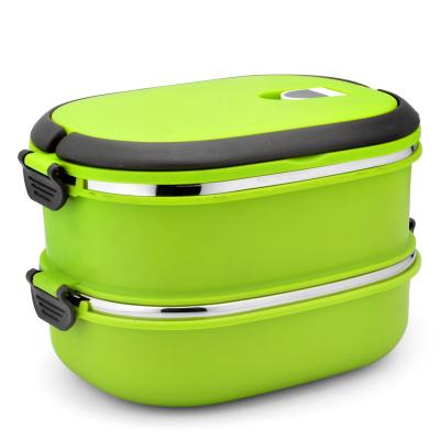 China Sustainable ellipse lunch box with air holes for sale