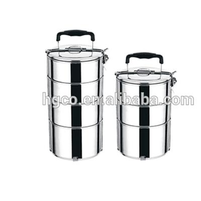 China Sustainable food flask insulated stainless steel stackable food carrier / tiffin jar for sale