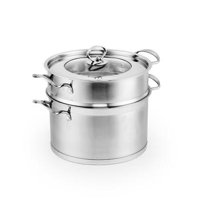 China Hot Sales Sustainable 201 2.3 Layers 26cm Stainless Steel Steamer Pot for sale