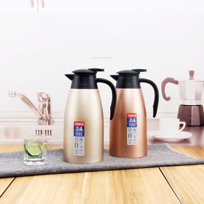 China Hotel Glass Tray Set Viable Cheap Price Water Kettle Coffee Pots Tea and Portable Stainless Steel 1.5L 2.0L Vacuum Water Kettles for sale