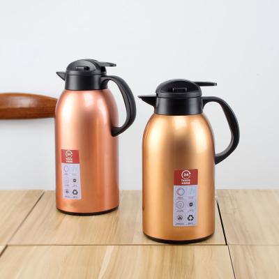 China Sustainable Custom Logo 2.2/2.6/3.0L Double Wall Vacuum Insulated Stainless Steel Water Coffee Jug for sale