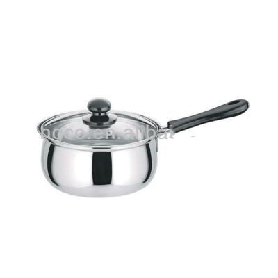 China Viable Multifunctional Single-handle Milk Pot Stainless Steel Soup Pot Cooker Amazon Small Pot for sale