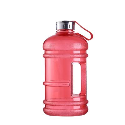 China Large Bottle 2.2L PETG Water Sport Gym Kettle Viable Plastic Cold Water Bottles for sale