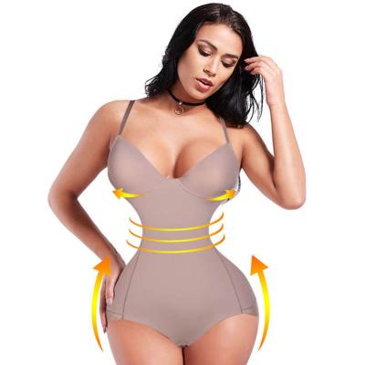 China New Arrival Antibacterial Medium Perfect Curve Creation High Elastic Mesh Panty Shapewear Mesh Waist Control Corset Jumpsuit for sale