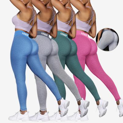 China Breathable Custom Logo Seamless High Waist Gym Sport Leggings For Women Butt Yoga Workout Leggings! crack! for sale