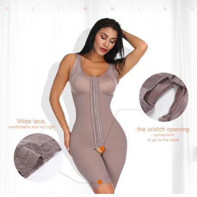 China ExquisitelyWide Best Selling Breathable Straps Hooks Support Bust V-Neck Full Bodysuits Lace Up Shaper for sale