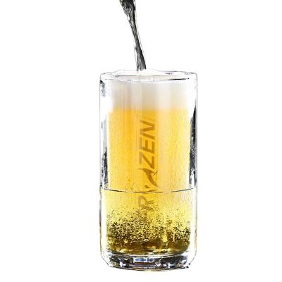 China Clssic Borosilicate Bullet Photo Glass Beer Hit Stocked Handmade Mug for sale