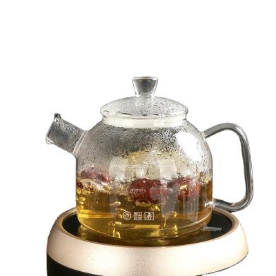 China Viable Custom 900ml Glass Jug Glass Teapot 30oz Water Pitcher Clear Glass Water Filter Pitcher for sale