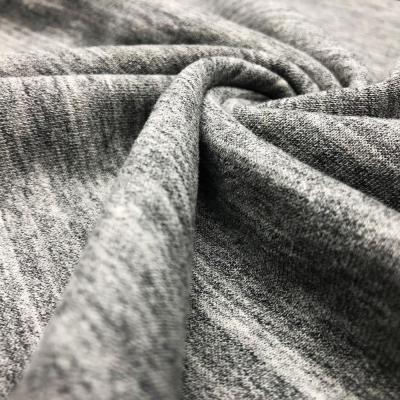 China China keqiao Wear-resisting Wholesale Customized 32S CVC 60% Cotton 40% Polyester Brushed Blend Knitted Fleece Fabrics for sale