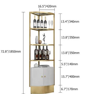 China High Quality Adjustable Mental Bedroom Cabinet Corner Furniture Large Storage Space Cabinet (Other) for sale