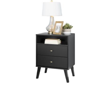 China New Arrival Adjustable Mid Century Modern Nightstand Tall 2 Drawer (The Other) Open-Shelf for sale