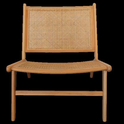 China Modern Popular High Quality Courtyard Cane Chair Garden Rattan Chair Wood for sale