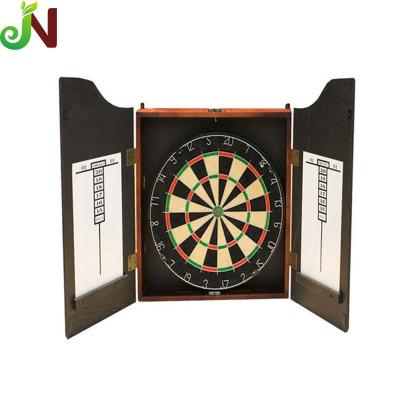 China Factory Wooden Professional Dart Board Dart Cabinet 17 Hair Target Sisal Dartboard Hair Darts for sale