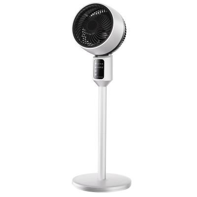 China Adjustable height Air circulation vertical home office adjustable height silent remote control timed floor fan for sale