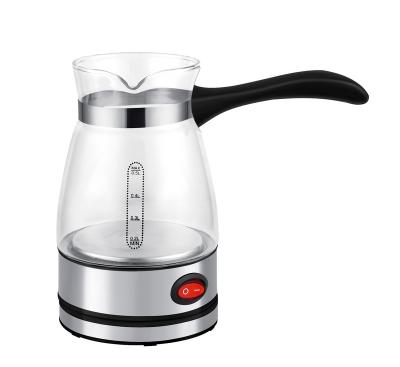 China Household Glass split anti-dry burning mini 0.5 liter coffee electric kettle electric coffee pot for sale