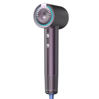 China Ionic Anion electric hair dryer high speed low noise bladeless anion digital display electric hair dryer for sale