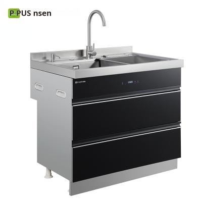 China Drawer Dish Washer Integrated Sink A603 Integrated Sink Household Thick Stainless Steel Kitchen Dishwasher Cleaning and Storage for sale