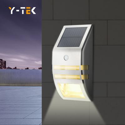 China Garden Led Sensor Wall Light Solar Outdoor Motion Sensor Led Outdoor Lamp Solar Powered Outdoor Wall Light For Garden Secu for sale