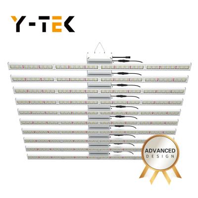 China Seed Starting Ytek Nalite 8 LED Strips Grow Lighting Indoor Horticulture Cultivation High Yield Plant Grow Light for sale