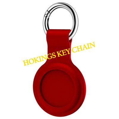 China Amazon Hot Selling Anti-drop Key Ring Rubber Silicone Protective Cover Anti-lost Device Key Ring Waterproof Compatible For Apple Airtag Case for sale