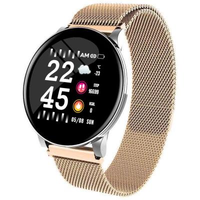 China 2019 APP Control Hot Selling Way Thinner IP67 Android Watch Fashion Waterproof IOS Sports Smart Bracelet With Mesh Band for sale