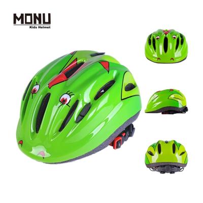 China MONU Wholesale Colorful Super Light Head Safe Bicycle Helmet For Kid for sale