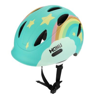 China MONU Wholesale OEM Colorful Head Protection Safety Kids Bike Bicycle Helmet For Kids Riding for sale