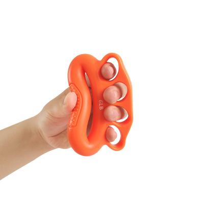 China Silica Gel Gym Grip Ring Separating Fingers 6-50 lbs Silicone Ring Durable Palm Strength Trainer Hand Grip Rings Portable for sale