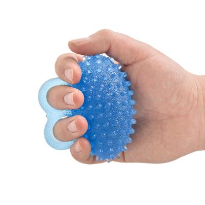 China Oval Silica Gel Silicone Hand Massage Ball Rehab Ball Rehabilitation Training Equipment For Stroke Patients Massage Balls Volume for sale