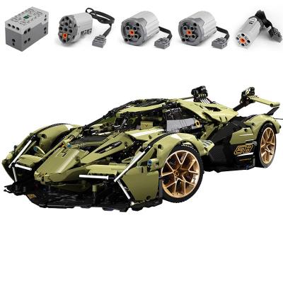 China DIY PLAY 88001 42115 APP Remote Control Sports Car Lamborghinis Si-ngan V12 Model Building Blocks Bricks Toys 2527+pcs/set for sale