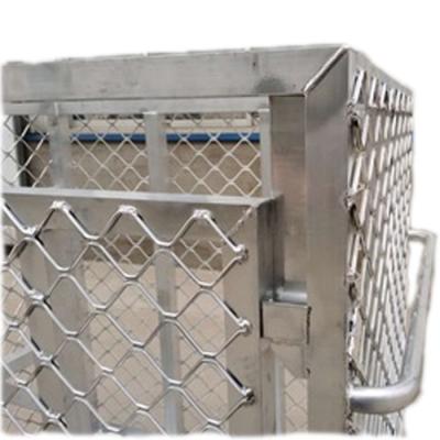 China Medium Duty Collapsible Storage Container And Cage Aluminum Trash Cans for sale